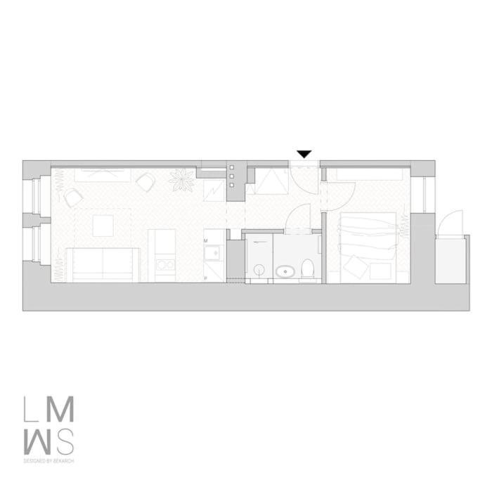 Appartement Limewash In Vrsovice District Praag